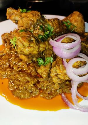 A picture of Chicken curry.