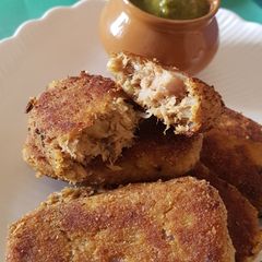 Tuna (fish) cutlets A picture of Tuna (fish) cutlets.