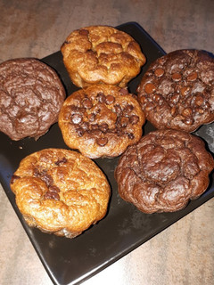 Una foto de Muffins integrales de banana y avena
