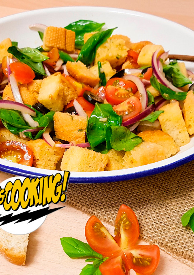 Una foto de Panzanella