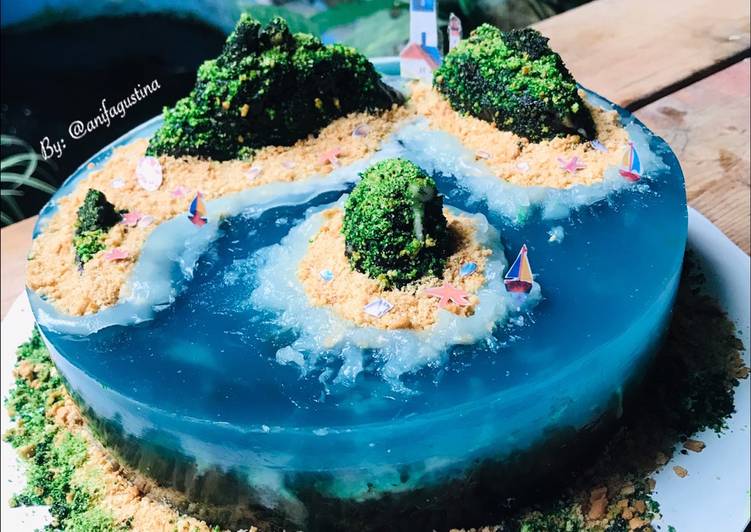 Island Cake "versi Agar Agar"