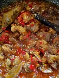 Foto resep Lidah sapi tumis super pedas