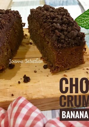 Foto resep Choco Crumble Banana Cake
