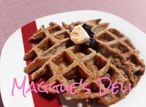 Una foto de Waffles de avena fit