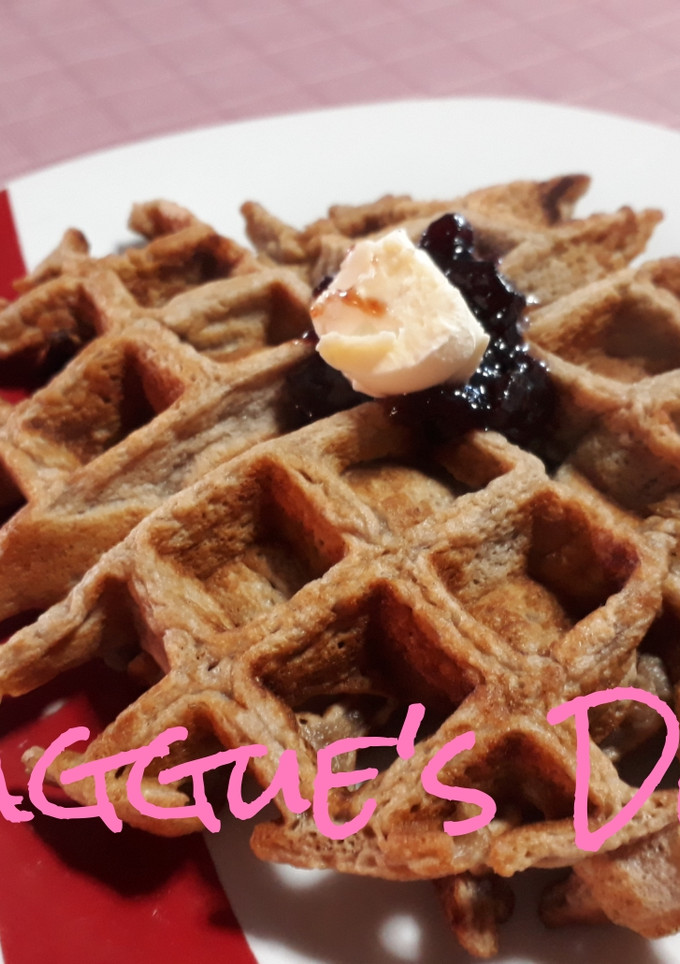 Una foto de Waffles de avena fit