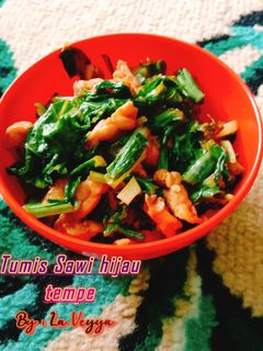 Foto resep Tumis sawi hijau tempe