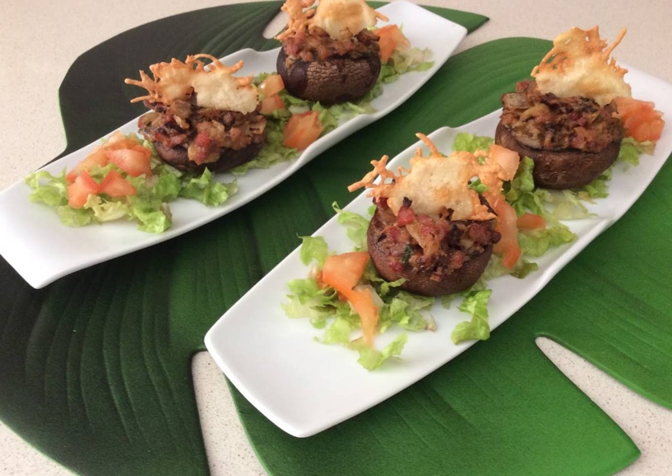 Champiñones rellenos