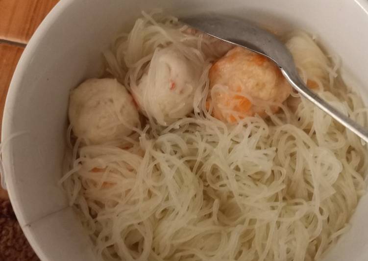 Bakso Seafood Bihun simple kebangetan😁