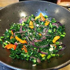 A picture of Sautéd Kale.