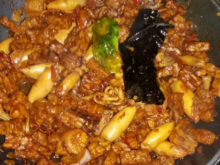 Cara Simple Membuat Resep  Orek Tempe dan Cumi Asin yang Sempurna, Enak