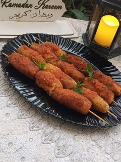 صورة لوصفة اصابع الارز بالهريسة والجبن 🧀🌶👌