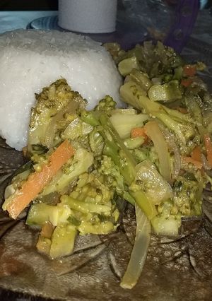 Una foto de Salteado de brócoli