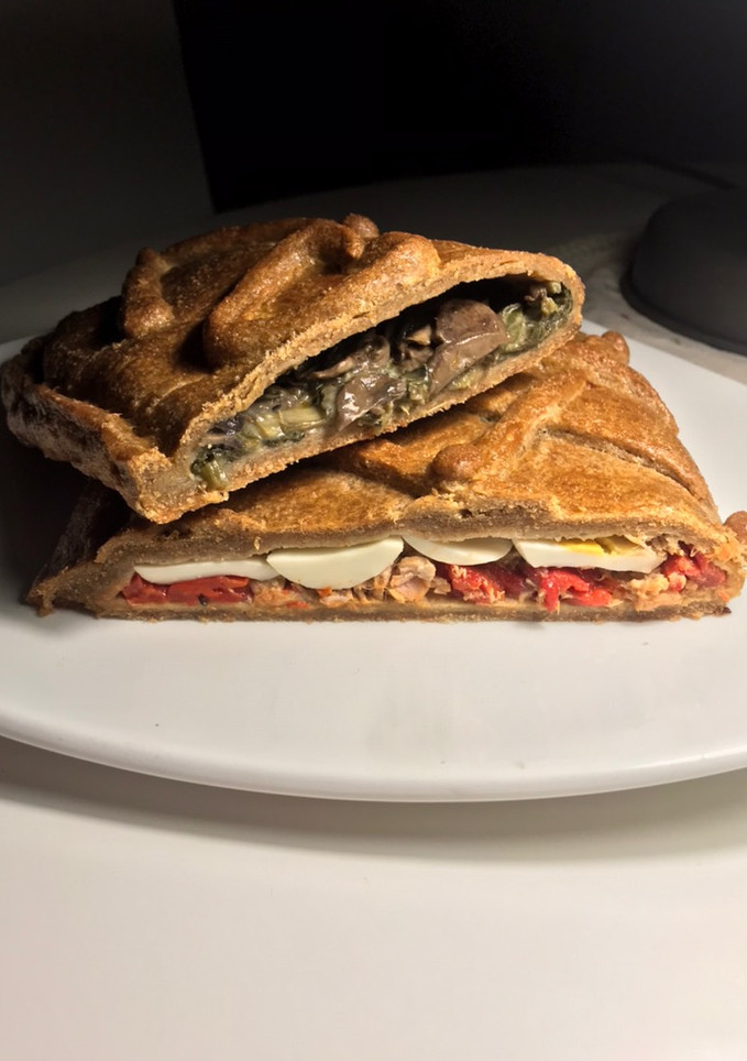 Una foto de Empanadas gallegas con masa casera de espelta integral