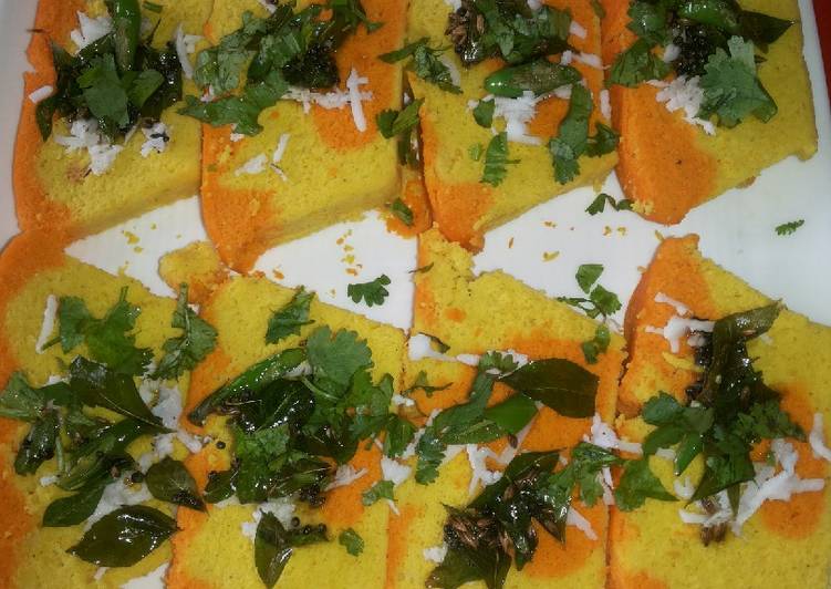 Step-by-Step Guide to Make Marble Dhokla
