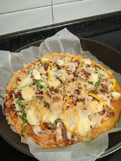 Una foto de Pizza de calabaza sin gluten