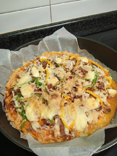 Una foto de Pizza de calabaza sin gluten