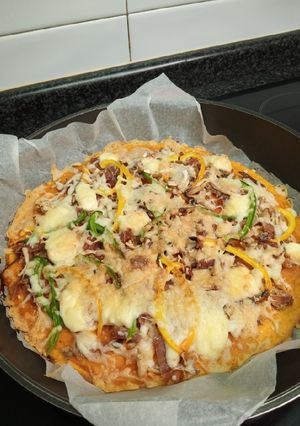 Una foto de Pizza de calabaza sin gluten