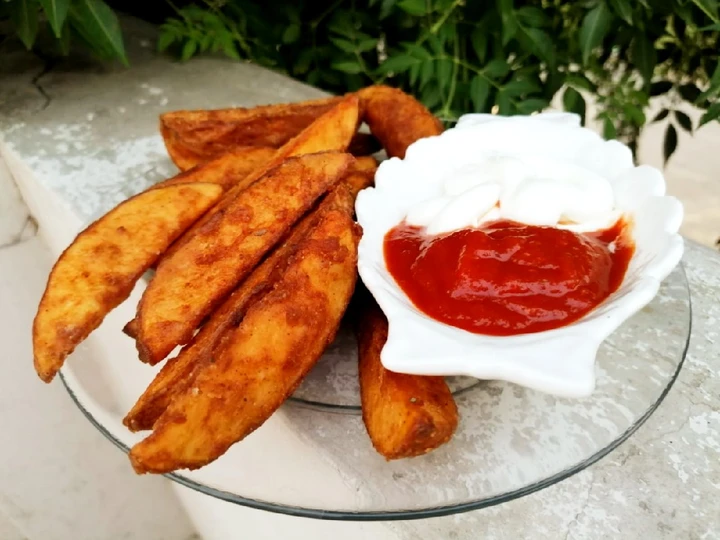 Easy Way Make Crispy Potato Wedges which So Delicious