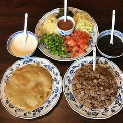 A picture of California Farm Tacos from scratch.