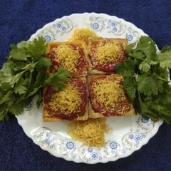 A picture of Canapes (No onion no garlic).