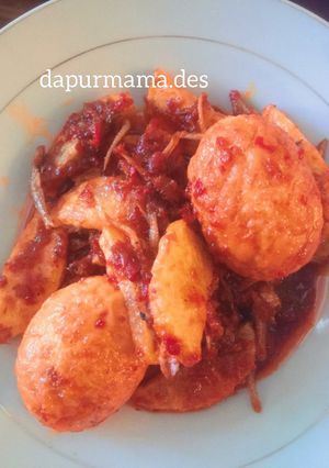 Foto resep Telur kentang teri balado