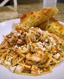 Mediterranean shrimp pasta