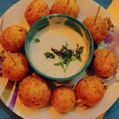 A picture of Crispy Potato Cheese Bites.