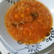 Sopa de fideo con zanahorias