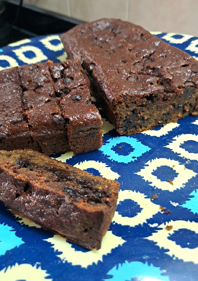 Una foto de Budín de zanahorias y chocolate