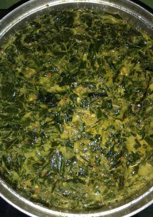 Foto resep Daun singkong kuah santan