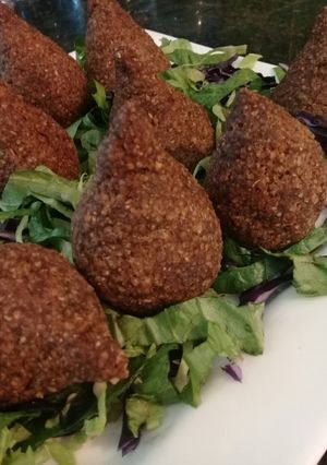 A picture of Fried Kibbeh with Mozzarella.