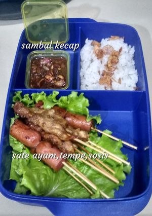 Foto resep Sate ayam tempe dan sosis