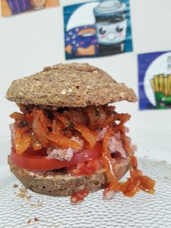 Una foto de Pan para sándwich saludable en microondas Listo en 2 minutos !