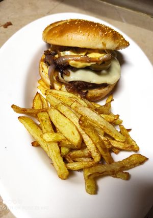 A picture of Beef burger.