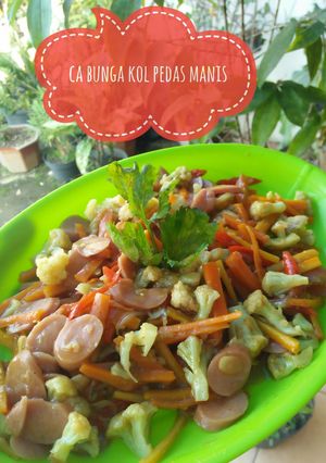 Foto resep Ca bunga kol dan sosis