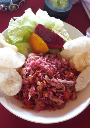 Foto resep Nasi goreng buah naga