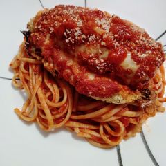 A picture of Weeknight chicken parm.