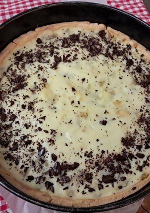 Foto di Crostata alla crema con cuore di mela