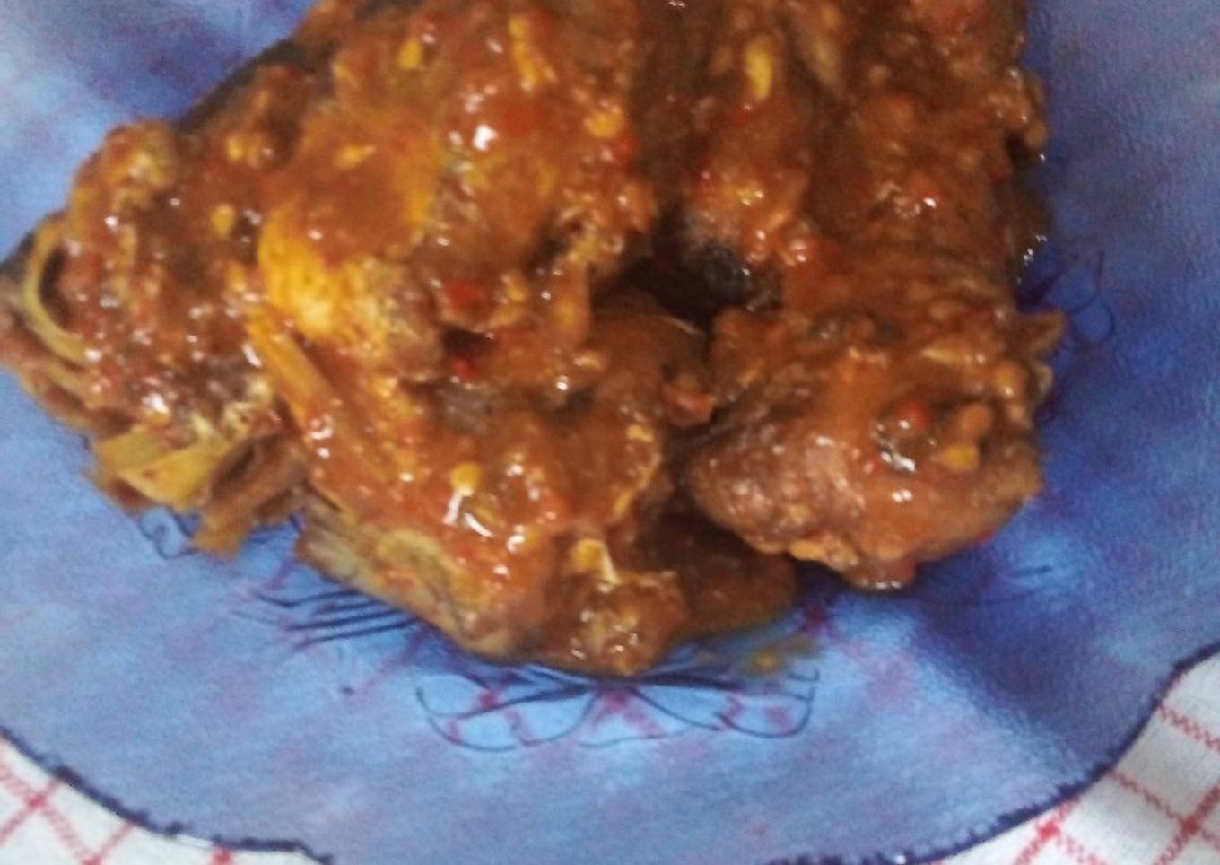 Ikan Bumbu Merah Pedas (ikan barakuda)