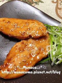 日式照燒雞胸肉/鶏むね肉の照り焼き[二] 的食譜成品照片
