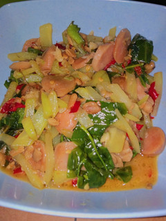Foto resep Tumis labu,sosis ft daun so