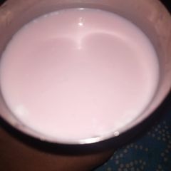A picture of Roohafza milk.