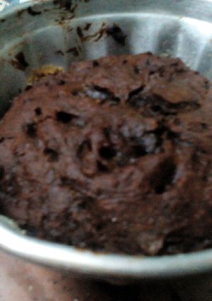 صورة لوصفة كيك التمر والنسكافية والكاكاو والقرفة بالشوفان كيك دايت للفطار 🍮