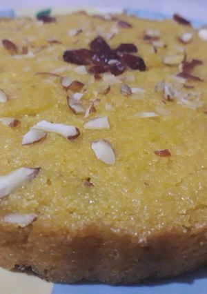 A picture of #mango cranberry cake.
