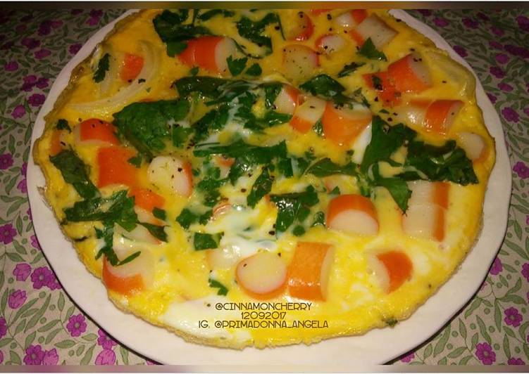 Steps to Prepare Speedy Kani (Imitation Crab) Omelet