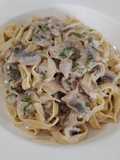 Tagliatelle com molho de Cogumelos