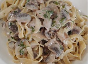 Foto de Tagliatelle com molho de Cogumelos