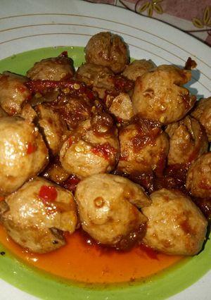 Foto resep Bakso goreng pedass