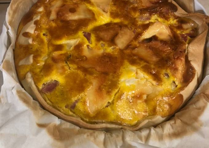 Quiche jambon boursin