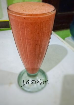 Foto resep Jus strawberry